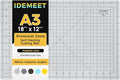 Premium Self Healing Cutting Mat 18'' x 12'', A3 Non-slip Sewing Mat by IDEMEET