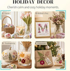 95PCS Dried Pressed Flowers for Crafts - Image 9