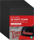 Poolin 10PCS Black 3D Embroidery Puffy Foam Richword Selected 12"x16" 3MM by EmbroideryMachine