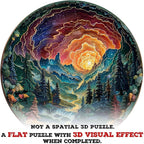 Wooden Puzzles for Adults, 3D Cave Sky Wooden Puzzles 200 Pieces, Unique Animal - Image 2