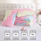 Smoofy Fluffy Queen Size Comforter Set 3 Pieces - Image 7