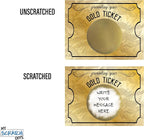 My Scratch Offs 20 Pack Gold Ticket DIY Make Your Own Golden Ticket Scratch Off - Image 4