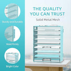 DALTACK 9-Tier Paper Organizer for Desk, Mesh Letter Tray Desk Organizer - Image 4