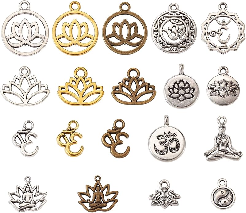 Craftdady Tibetan Style Antique Silver Alloy Pendants Cute Metal Dangle Charms - Image 2