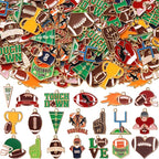 100 Pcs Sport Charms Bulk for Jewelry Making Football Soccer Volleyball by Trnayi