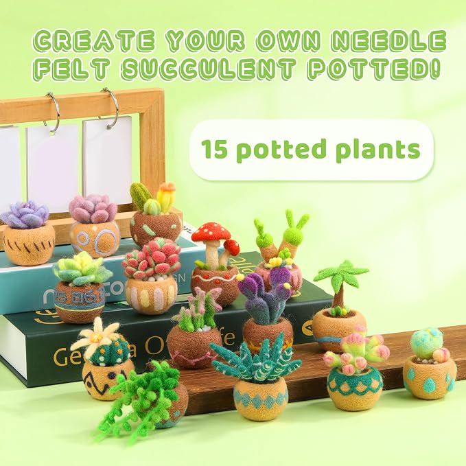 Needle Felting Kit, Needle Felting Tools, Wool Felting Kit Including Wool Roving - Image 6