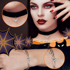 Tudomro 104 Halloween Charms Pendants Antique Silver Pendants Halloween Jewelry - Image 2
