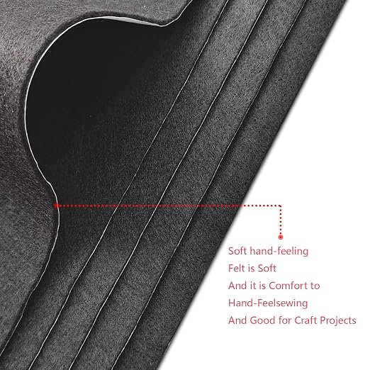 Jtnohx Self Adhesive Felt Sheets, 12 Pieces Felt Fabric - Image 4
