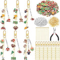 CraftyDream 558 Pcs Football Keychains Making Kit Football Charms DIY Key Chain by CraftyDream