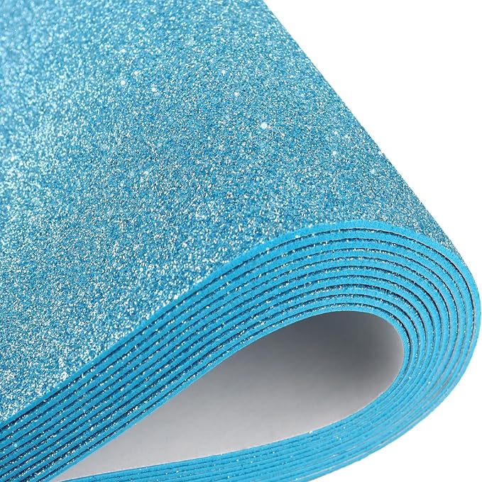 10 Sheets Glitter Paper Sheet for Crafts, A4 Cardstock Self-adhesive Paper for by Mluchee