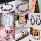 ToBeIT 2270pcs Satin Luste Beads Plastic Pearl Bead Pearls Colored Beads - Image 6
