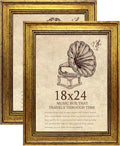 18x24 Picture Frame with Real Glass set of 2, Vintage Frames by TKYGU