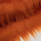 Orange Faux Fur Fabric for Crafts Squares Furry Fabric for Sewing, Upholstery & - Image 4