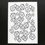 TIAMECH A4 Reusable Plum Cherry Stencil by TIAMECH