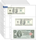 180 Pockets Acid Free Currency Sleeves, 30 Pack Dollar Bill Sleeves by ENPOINT