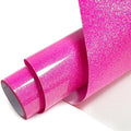Hot Pink Glitter Heat Transfer Vinyl 12" x 8 ft HTV by MerryMade