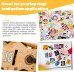 TECKWRAP Holographic Sticker Paper Clear Overlay Lamination Vinyl Laminate - Image 6
