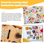 TECKWRAP Laminating Sheets Clear Vinyl Laminate Sheets Sticker Paper - Image 6