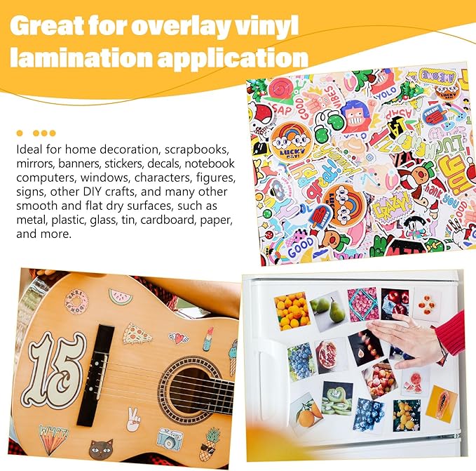 TECKWRAP Laminating Sheets Clear Vinyl Laminate Sheets Sticker Paper - Image 6