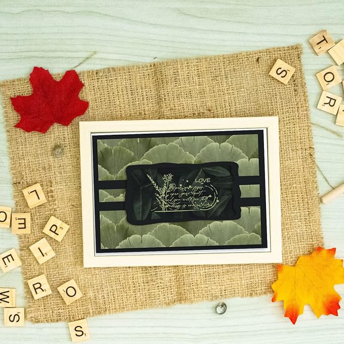 GLOBLELAND Vintage Floral Calendar Clear Stamps Floral Postage Silicone Stamps - Image 5