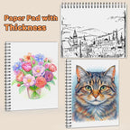 Joibabe Sketch Book 9" x 11"，2 Pack 80-Sheets，Double-Sided Hardbound Sketchbook - Image 6