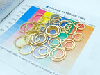 40 Pack Key Ring Keychain Mix 4 Sizes Golden Metal Flat Split Key Chains Rings - Image 4
