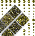 10000Pcs 2-Boxes Mixed Size Hot Fix Round Crystals Gems Glass Stones Hotfix by MASSIVE+BEADS