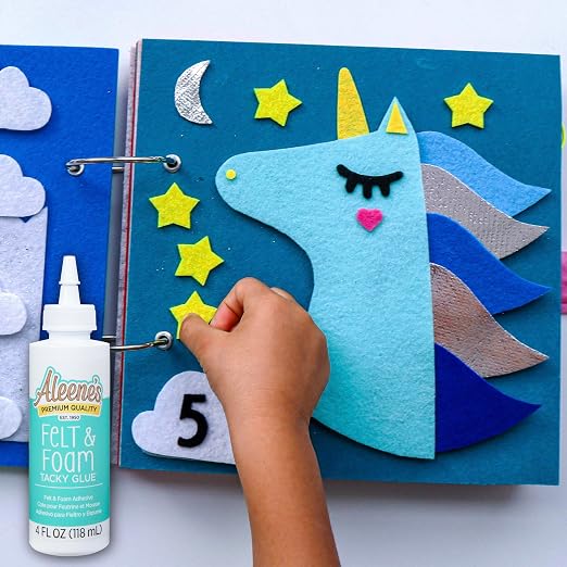 Aleene's Felt and Foam Glue, Strong Bond Tacky Glue, Felt and Fabric, 4 lf oz - Image 7