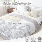 LEMIROE Botanical Cotton Comforter Queen Size - Image 2
