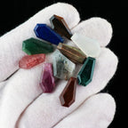 10pcs, Natural Gemstone Cabochon, Wholesale Assorted Flatback Crystals - Image 5