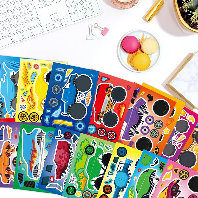 48 Sheets Create Monster Truck of Dreams Stickers, Make Your Own Stickers - Image 6