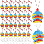 Yinkin 30 Pcs Sand Art Bottle Shell Necklaces Art Craft Bulk by Yinkin