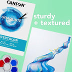 Canson Graduate Watercolor Pad, 5.5x8.5 inch, 20 Sheets | Artist Paper - Image 5