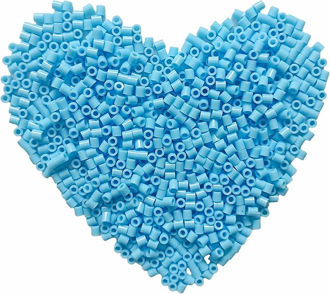 3000Pcs Beads Fuse Beads - 5mm Light Blue Melting Beads by Yowamho