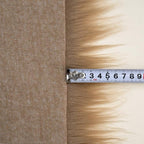 Beige Faux Fur Fabric by The Yard - Image 5