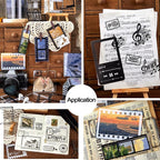 120PCS Retro Camera Film Frame Stamp Poster PET Stickers - Image 8