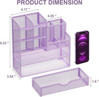 Marbrasse Mesh Pen Holder for Desk, Desk Organizers and Accessories for Office - Image 4