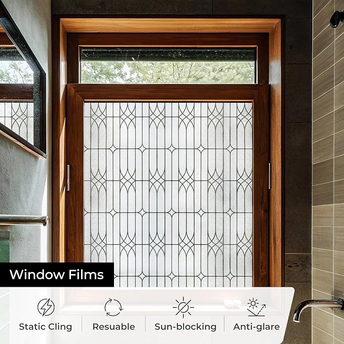 ADD.HERES Window Privacy Film, Stained Glass Decorative Static Cling, Removable - Image 4