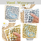 3040Pcs 20 Sheets Small Letter Number Stickers, 0.5inch Self-Adhesive Vinyl - Image 6