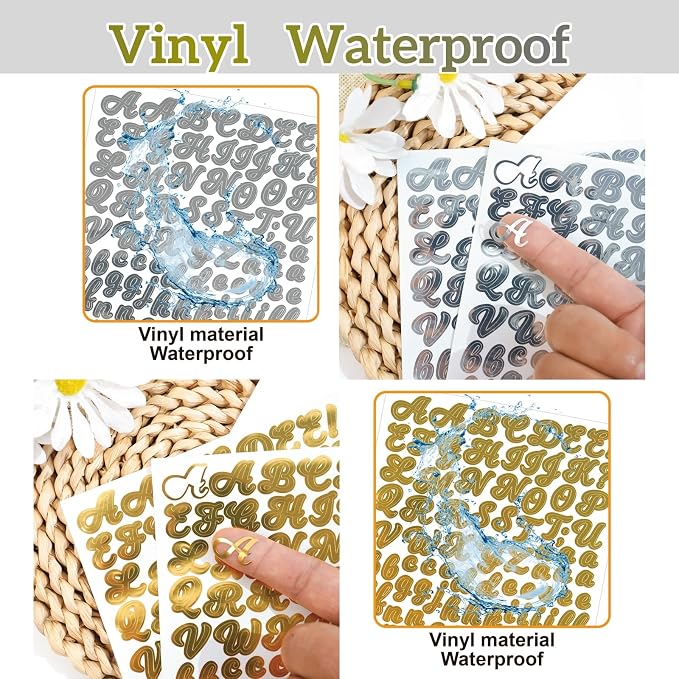 3040Pcs 20 Sheets Small Letter Number Stickers, 0.5inch Self-Adhesive Vinyl - Image 6