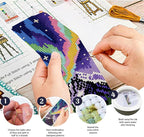 ACRNIGHEET 6PCS Cross Stitch Kits Stamped Cross Stitch Bookmark Kit - Image 4