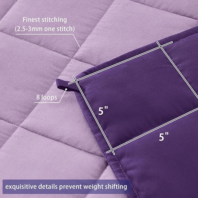 King Size Weighted Blanket for Adults Cooling Heavy Blanket for Sleeping - Image 7