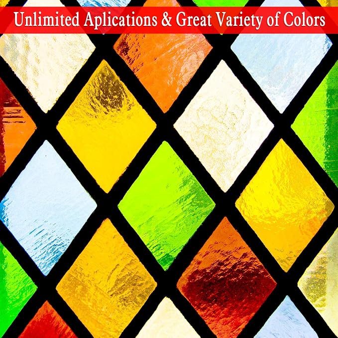 Outus 104 Pcs Colored Cellophane Sheets Cellophane Wrapping Paper - Image 5