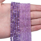 2mm 180pcs Light Amethyst Tiny Gemstone Beads - Image 2