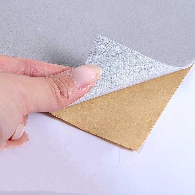 Self Adhesive Sheets Peel and Stick Felt Drawer Liner DIY Fabric Felt Liner - Image 4