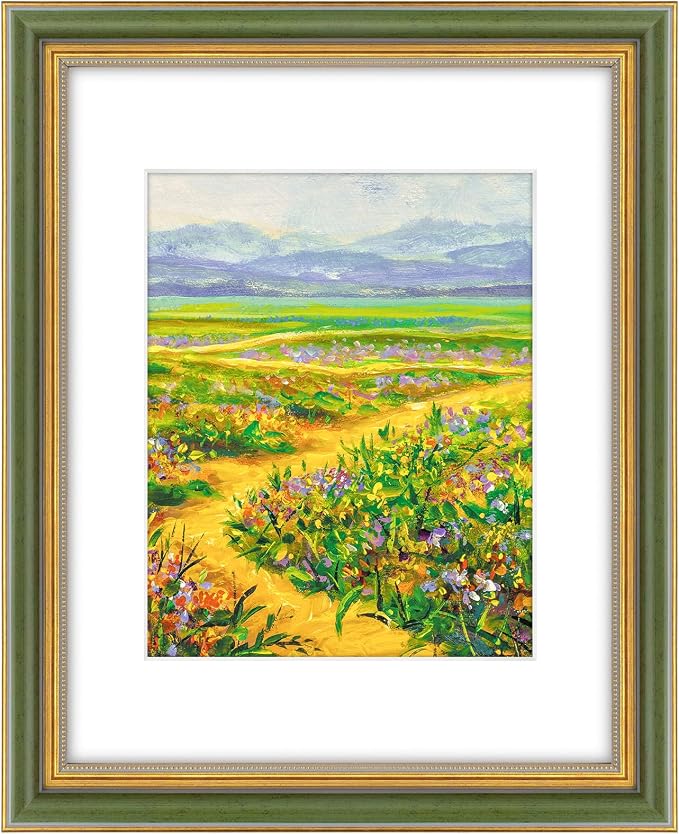 Golden State Art, 11x14 Ornate Picture Frame Holds 8x10 Photo, build-in hangers by GoldenStateArt