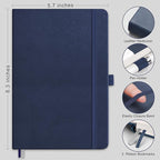 RETTACY Graph Grid Paper Notebook, 192 Pages, A5 Size | 5 Squares per Inch - Image 2