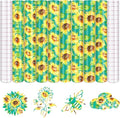 Tintnut Sunflower Permanent Vinyl 8 Sheets 12"x10" Yellow Adhesive Vinyl | by Tintnut