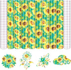 Tintnut Sunflower Permanent Vinyl 8 Sheets 12"x10" Yellow Adhesive Vinyl | by Tintnut