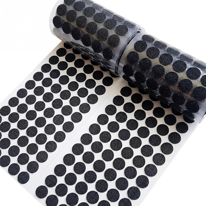Self Adhesive Dots, Strong Adhesive 1000pcs 0.59" Diameter Sticky Nylon Dots by RenaChris